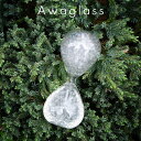 awaglass mini 泡グラス アワグラス 砂時計風 ガラス 透明 オーナメント 雑貨 おしゃれ 手作り 日本製 シャボン プレゼント かわいい 時計 新生活