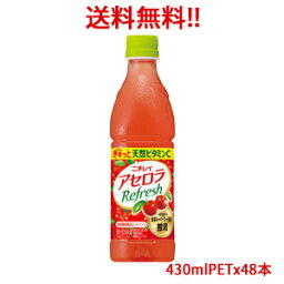 【送料無料（沖縄・離島は対象外）】ニチレイ アセロラリフレッシュ 430ml×48本（2ケース分）販売