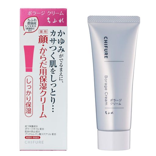 乾燥 モイスチャライジング 【全身用の薬用保湿クリーム】全身の乾燥対策に使える、弱酸性の薬用保湿クリーム。フェイスクリームとしても、ボディクリームとしても使用可能です。 【保湿成分配合】かさつく肌にもしっとりとなじむ、伸びがいい濃密なクリーム。乾燥してかゆみが出る前に、肌へしっかりうるおいを与えます。特に乾燥が気になる部分の、集中的な保湿ケアにおすすめです。 【肌荒れ防止成分配合】肌荒れ対策を行い、なめらかな肌にととのえます。 【効能・効果】手荒れ予防・肌荒れ予防・あせも予防・しもやけ予防・ひび予防・あかぎれ予防・皮膚の保護・皮膚の乾燥予防・皮膚にうるおいを与える・皮膚をすこやかに保つ・肌をととのえる 皮膚保護成分:ボラージオイル配合/肌荒れ防止成