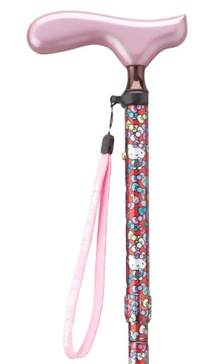 Rakuten - 愛杖HK-22ハローキティレッド折りたたみ[適応身長150~170cm]