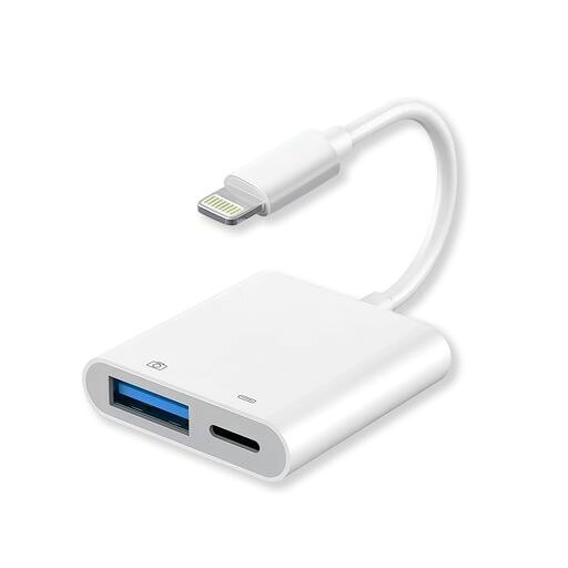 【2026年最新MFi認証品】2in1lightning-usb2カメラアダプタライトニング変換双方向の高速データ転送に対応し/写真/音声ファイル/動画の転送をサポートし/急速充電が可能です遅延なし自動接続…