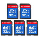 INDMEM SDカード 32GB 5枚セットSDHC メモリーカード UHS-I U1 CLASS10 高速 FULL HD ビデオ SD CARD デジタル...