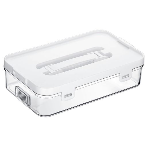 Sumnacon多機能収納ケース小物入れ裁縫ケース収納ボックス透明ケース文房具収納プラスチックボックス蓋付くお洒落ケース化粧品収納(2)