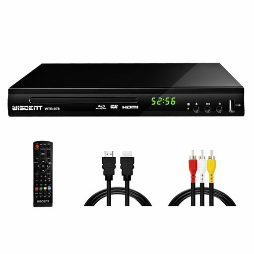 DVDブルーレイプレーヤーフルHD1080PDolbyDigitalDTS高速起動DVDプレーヤーCPRMPAL/NTSC再生対応同軸/HDMI/AV出力USB(外付けHDD対応)Blu-rayRegionA/1