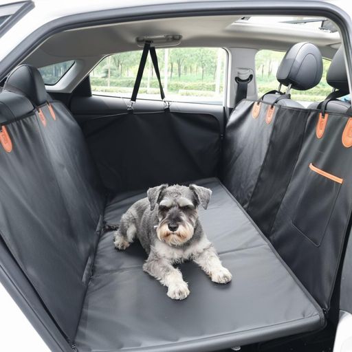 Rakuten - GIIPETペット用ドライブシート犬車シート座席硬化・8層構造全車種汎用大型犬対応高品質レザー防水/防傷/滑り止め/簡単取付け可視メッシュ窓ポケット付き後部座席用犬猫全車種適用洗え…
