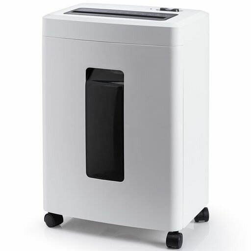 Rakuten - Gulcircleシュレッダー電動家庭用静音:業務用マイクロカットマイクロクロスカットしゅれったー電動2x15mm細断枚数10枚連続細断45分カード細断対応18L大容量過熱保護コンパクト設計個人情報…