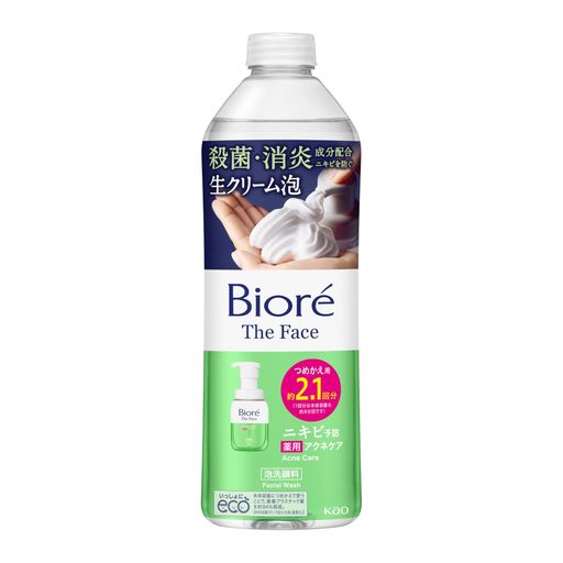 ビオレBioréザフェイスアクネケアつめかえ用340ml(約2.1回分)【泡洗顔】【まさつレス】【ニキビ予防】..