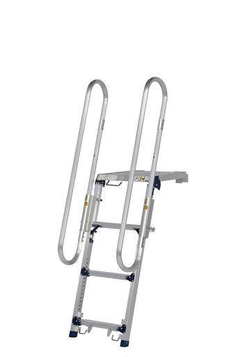 ピカ(PiCa)ピカコーポレイショントラック昇降ステップ手すり付き伸縮折り畳み荷台...