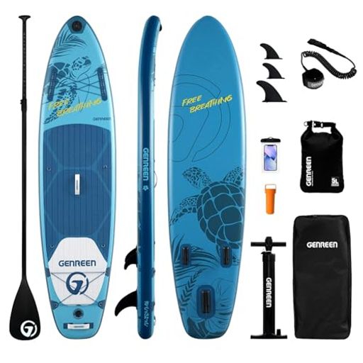 SUPボード サップ 釣り 長320cm 幅81cm 耐荷重量205KG インフレータブル スタンドアップパドルボード デッキ 初心者sup 超軽量 安定性 滑り止めEVA 持ち運び便利 収納バッグ付き ヨガ 釣り