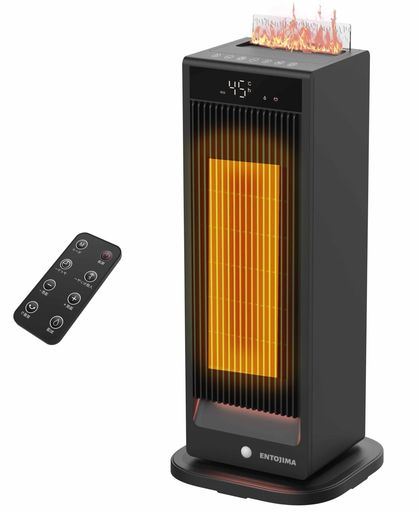 セラミックヒーター【冬新登場・超音波加湿機能】セラミックファンヒーター電気ファンヒーターAI知能恒温1200W1秒速暖電気ストーブ清浄空気空気循環省エネ12時間タイマー90°首振り4段階…