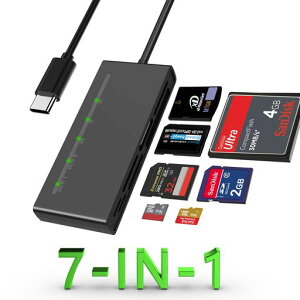 7IN1 USB C ޥɥ꡼ SD/MICRO SD/CF/XD/MS TYPE-C 5GPS ® XDԥ㡼 ꡼ SDXC SDHC TF MICRO SD CF MS MMC CF ץ