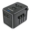変換プラグAMONER海外電源変換アダプタ急速充電3USB-Aポートと2USB-Cポート付きと1*ACコンセント4種セットACアダプターUS/UK/EUR/AUS対応TYPE-C2000W/8A5.6A