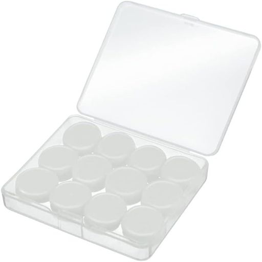 耳栓12個セット、防水いびき睡眠シリカゲル水泳防水騒音低減睡眠耳栓、水洗い可能、繰り返し使用可能、..