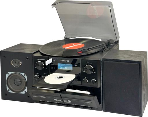レコード・CD・ダブルカセット・USB・Bluetooth対応の1台5役マルチコンポ。懐かしい音源からスマホの音楽まで幅広く楽しめます。 ダブルカセットデッキ搭載。カセット同士のダビングはもちろん、CD・レコード・Bluetooth音源をカセットやUSBへ録音できる希少なモデルです。 Bluetooth送受信機能搭載。スマートフォンの音楽をワイヤレス再生でき、本体と付属セパレートスピーカーも無線接続で自由にレイアウトできます。 33・45回転対応レコードプレーヤー&amp;PLLワイドFMチューナー搭載。アナログレコードやラジオを高音質で楽しめ、USBへのデジタル保存にも対応します。 aiwaブランドならではの本格セパレートスピーカーシステム。迫力あるステレオサウンドで、リビングを音楽空間に変えるレトロデザインのマルチコンポです。