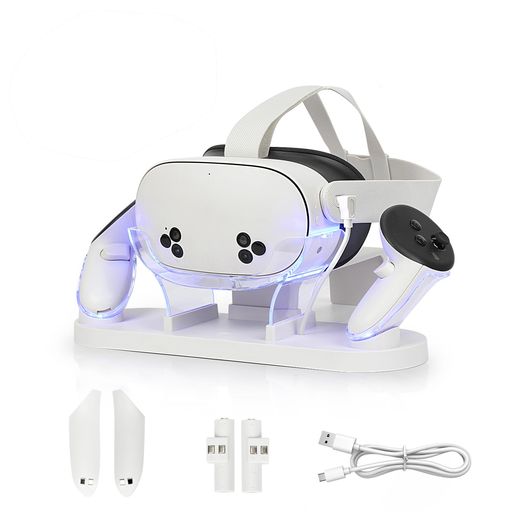 【汎用性】充電ベースは様々なVRヘッドバンド用に設計されており、通常のVRヘッドバンドと充電式VRヘッドバンドの両方に対応しています。また、ヘッドバンドを保持するための棚が付属しており、VRヘッドセットの重量を軽減します。充電ベースの特別な...