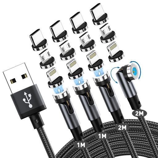 ޥͥå ť֥ 3IN1 USB 4ܥåȡ1M+1M+2M+2M 360+180žǽ  ɿ Ҽ ޥ...