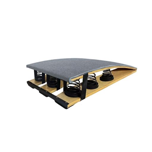 Voodansロイター板踏切板跳び箱体操装置の踏み台初心者向け幼児自宅室内室外(グレーL)