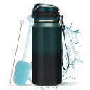 BOTTHEALTH 保冷 保温 水筒 ストロー 直飲み 700ML ワンタッチ ステンレスボトル SUS316 真空断熱 魔法瓶 漏れ防止 山登り スポーツ飲...