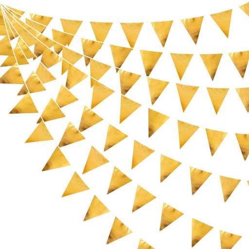💛【商品情報】1* 金三角旗布ガーランドバナー、旗の数:36枚。全長:9.75M/32Ft。単一のペナントの寸法:15cm/5.9in x 20cm/7.9in (幅 x 高) 💛【素材について】当社のゴールド三角旗旗布ガーランドは、両面メタリック生地の綿布でできており、ユニークな波状のきちんとしたカット、柔らかく快適な手触り、安全、無臭、防水、 再利用可能です。キラキラ光る輝きがインテリアの雰囲気をより完璧にします。 💛【使いやすい】この金のペナントガーランドバナーは、家、保育園、壁、寝室、ダイニングルーム、天井、マントルピース、暖炉、窓、庭、学校、フェンス、レストランなど、屋内と屋外の両方で簡単に吊るして飾ることができます。 💛【使用場合】この金の三角旗のガーランドは、あらゆる種類のお祝い、パーティー、フェスティバル、イベント、その他の機会に最適です。 子供にも大人にも使えます。結婚式、誕生日、ベビーシャワー、家族の集まり、野外活動、ピクニック、卒業式、記念日、退職パーティー、ゴールドパーティー、ディスコパーティー、出産祝い 飾り付けなど。