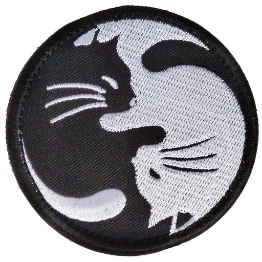 (LOLOimport)全面刺繍サバゲーパッチワッペン着脱式(マジックテープ、ベルクロ対応)面ファスナー霊幻道..