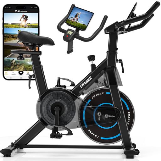 CHAOKEスピンバイクエアロバイク【ZWIFT連動/極静音/5年保証】家庭用ダイエット器具組み立て簡単連続120分シームレスな負荷調節フィットネスバイク家族で使える!自宅で楽々ダイエット(4)