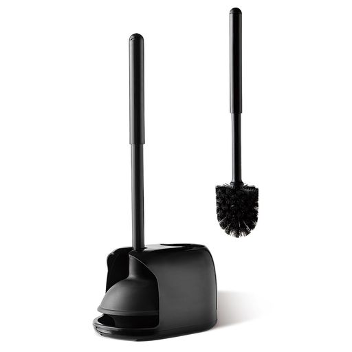 Eylidenトイレ掃除2in1トイレブラシトイレつまり取りラバーカップ洋式・和式兼用タイプ収納ケース付き省スペース床置き