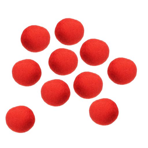 PATIKILウールフェルトボールビーズ羊毛フェルトウール生地3cm30mmレッドホームクラフト手芸プロジェク..