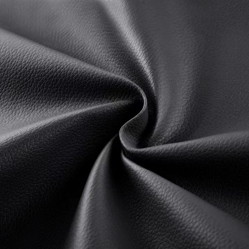 柔らかい人工合成皮革生地、200 x 137 cm人工皮革片、0.68 mm厚さのロール、エチレン軟包皮革材料、工芸品、リボン、DIY裁縫 に適している (ブラック)