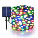 cshareLEDイルミネーションライトソーラーLEDストリングライトソーラー充電式200LED20mIP65防水8点灯モード夜間自動点灯キャンプ用ガーランドライトLEDイルミネーションライト屋外室内ストリ…