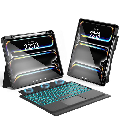 【2025年新型】iPadPro用13インチ(M4/M5)ケースキーボードBluetoothキーボードカバー脱着式iPadPro13inch(M4/M5)専用…
