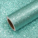 VEELIKE グリッターシート インテリア用 グリッターシール カッティングシート スカイブルー 水色 40X300CM グリッターフィルム ステッカー リメ...