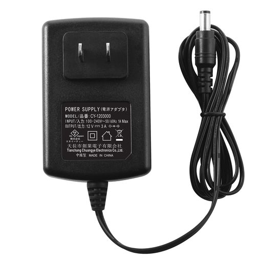 Security-01PSE取得ACtoDC12V3Aアダプター汎用ACアダプター最大出力36Wスイッチング式充電器電源アダプ..