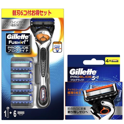 【ホルダー】フレックスボール搭載で肌に密着、剃り残しゼロへ。極薄5枚刃。 【替刃】すべてのプログライド、フュージョン、スキンガードのホルダーで使用できます。マイクロコーム付。