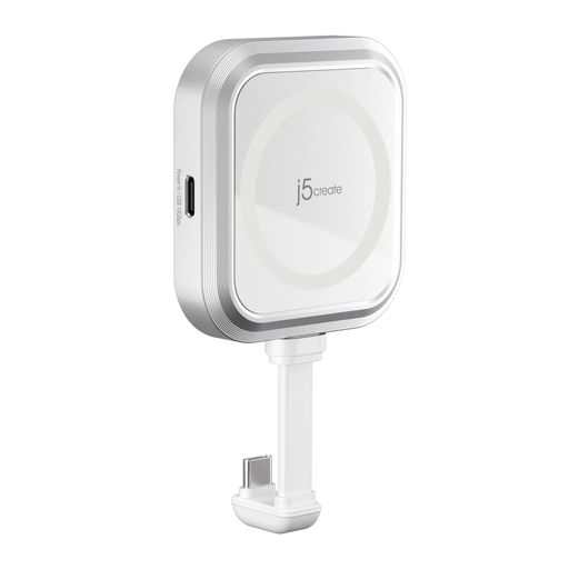 j5create 磁気USB Cハブ Magsafe付き iPhone 17 /16 /15 Pro Max用 USB-C Gen2 10Gbps+PD充電60W 変換アダプター マルチハブ ProRes録画対応 Type-C ドッキングステーション