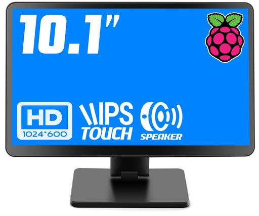 Raspberry Pi用モニター KOGODA ケース付き IPSパネル 1024X600 タッチモニター 178°全視野 モバイルモニター スピーカー内蔵 小型モニター ラップトップ/PC/Raspberry Pi 4/3/2/1 PS4/5適用