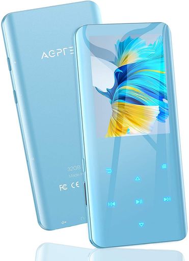 AGPTEK MP3プレーヤー AGPTEK MP3プレーヤー BLUETOOTH5.2 MP3プレイヤー 3D曲面 32GB内蔵 音楽プレーヤー スピーカー内蔵 HIFI 2.4インチ大画面 デジタルオーディオプレーヤー 小型 FMラジオ ダイレクト録音 最大128GBまで拡張可能