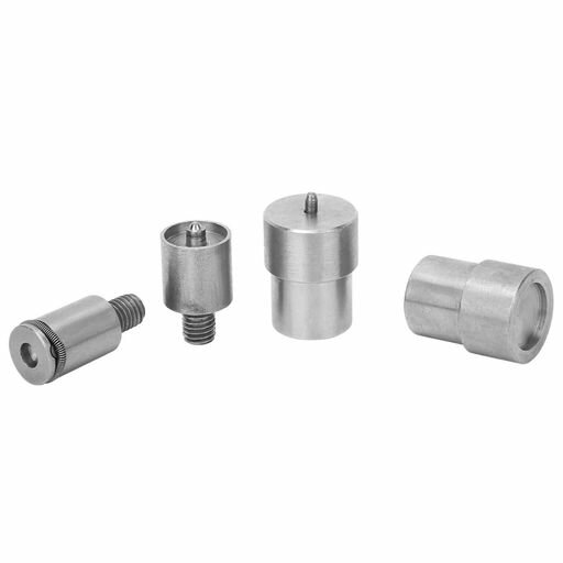 金型はステンレス材料で作られ、長持ちし、耐用年数が長い。 金型は手動釘打ちの時間を大幅に削減し、正確で安全な位置を得る 831個のボタンを含む4種類の仕様 ボタン金型は12mm、15mm、21.5mm、21.5mmボタンに使用できます 古いものや壊れたものの代わりに、精巧に作られています。