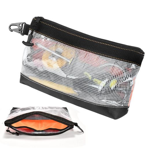 SensaBlissツールバッグ小型工具バッグ静電気防止・防水透明PVC大容量工具入れ工具収納バッグガジェッ..