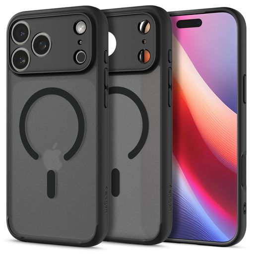 樂天商城 - Spigen【創業18年の技術力】iPhone17ProケースMagSafe対応半透明指紋防止ストラップホール米軍MIL規格ウルトラ・ハイブリッド・マグフィット(フロスト・ブラック)ACS10069