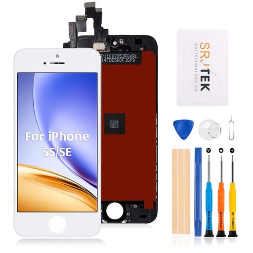 For iPhone 5s/se 2016 4.0インチ 液晶パネル タッチパネルデジタイザー 液晶ディスプレイLCDスクリーン 画面交換修理用キット 無料の修理工具付き (ホワイト)