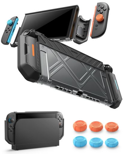Usb Storage Media - JEMDOSwitch2用ハード保護ケースジョイコン保護強化設計+ジョイコン/Proロッカーキャップ6個セット(高・中・低各2個)