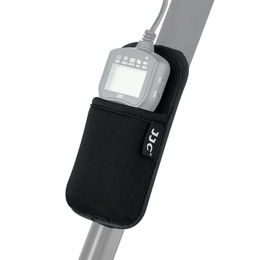 JJC三脚ポーチカメラリモコンホルダー収納バッグ三脚アクセサリー60x26mm(WxD)三脚脚ストラップ写真ア..