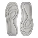 インソール【2足4枚】中敷き人間工学に基づいた衝撃吸収土踏まずかかとレディースメンズサイズ調整防臭男女兼用登山立ち仕事インソール(グレーM:22.5cm~25c...
