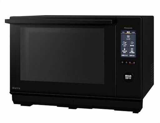 パナソニックビストロスチームオーブンレンジ25L液晶タッチパネル大火力ブラックNE-BS6C-K