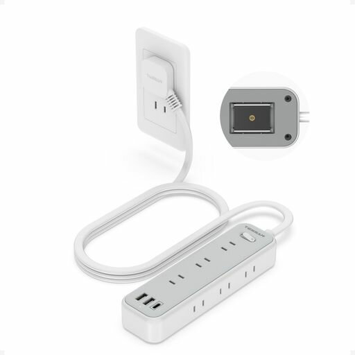 電源タップマグネット延長コード薄型プラグ2musbたこあしコンセントテーブルタップTESSAN9個AC口USB-C1ポートUSB-A2ポート磁石type-cタコ足配線電源コードoaマルチスイッチ付き壁掛け卓上