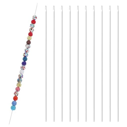 iplusmile10個ビーズ針ジュエリーブレスレット作成針0.5mmツールジュエリー紐用ビーズストレートアンク..