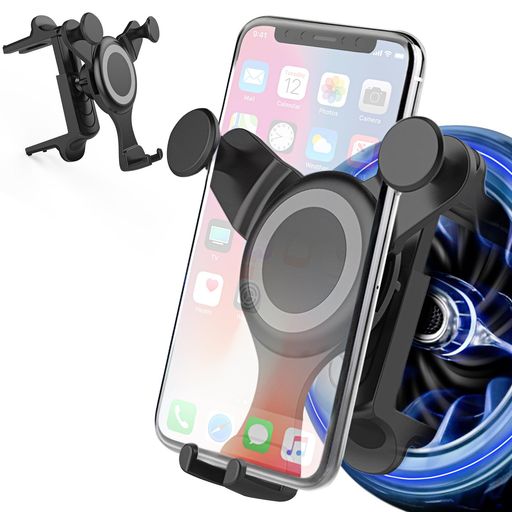 【2024アップグレード・最強の安定】スマホホルダー 車 クリップ式 車載携帯ホルダー 丸型エアコン 片手操作 車 スマホスタンド 吹き出し口 360度回転 カー用品 便利グッズ iPhone Android 全…