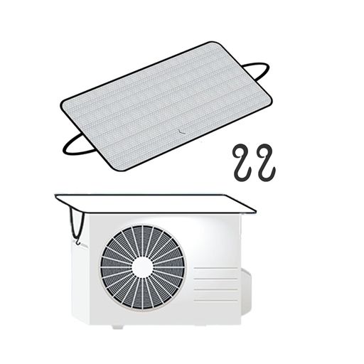 Domnkasaエアコン室外機カバー银色遮熱パネル直射日光遮熱雪除け省エネ節電UVカットエアコン室外機遮熱..