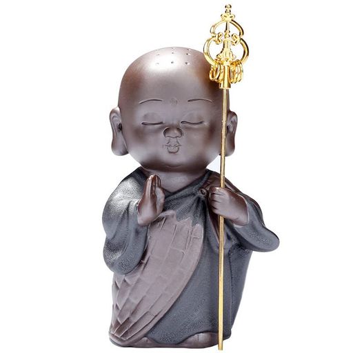 陶器製 手のひらサイズ ミニチュア 地蔵菩薩立像 ミニ 可愛い 仏像 地蔵 水子養 お地蔵様 開運置物 風水 車内物 茶ペット 茶遊び オブジェ 縁起物 厄除け 守護・繁盛・ご利益