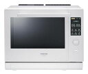東芝(TOSHIBA)過熱水蒸気オーブンレンジ30L石窯ドーム350°C2段調理ER-XD7000(W)グランホワイトフラットテーブル